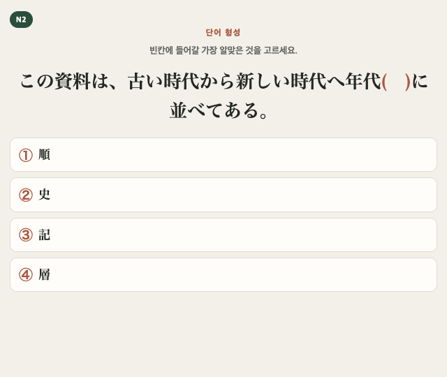 시각적 카드 예시. 같은 내용은 이어지는 구조화된 텍스트로 제공됩니다.